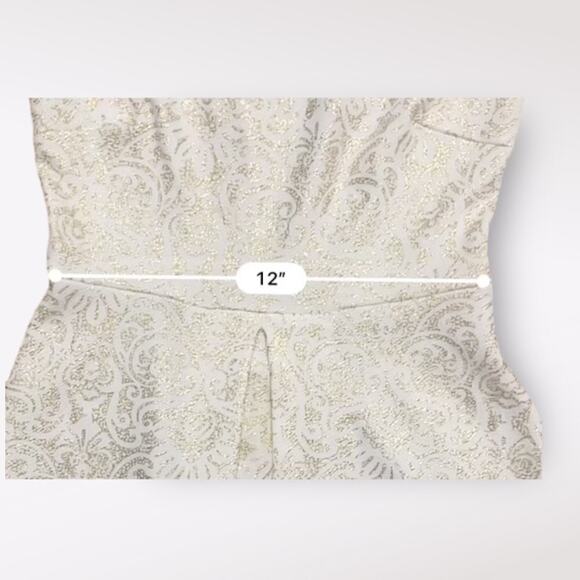 Aqua Gold Batik Patterned Mini Short Dress Size S White Party Holiday - Picture 5 of 7